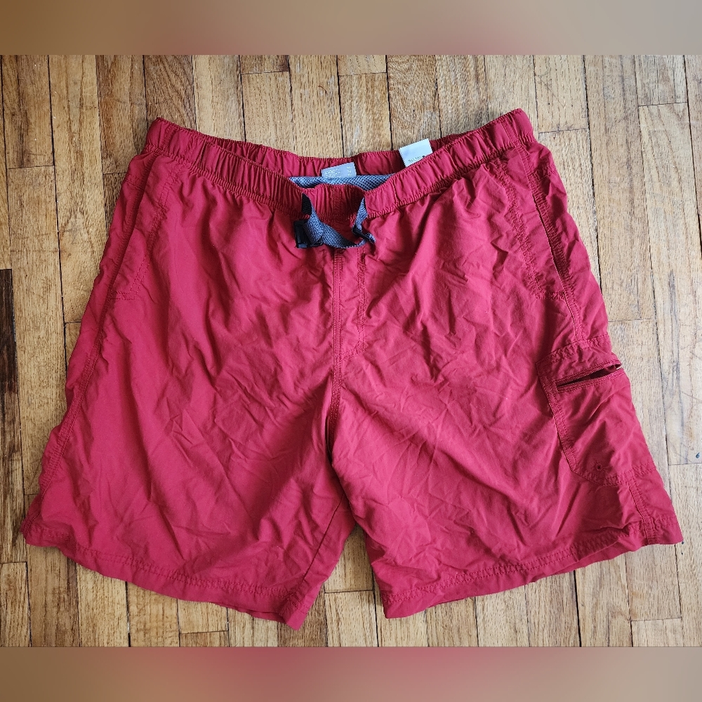 Columbia Red Men's Outdoor Swim/Utility Shorts
